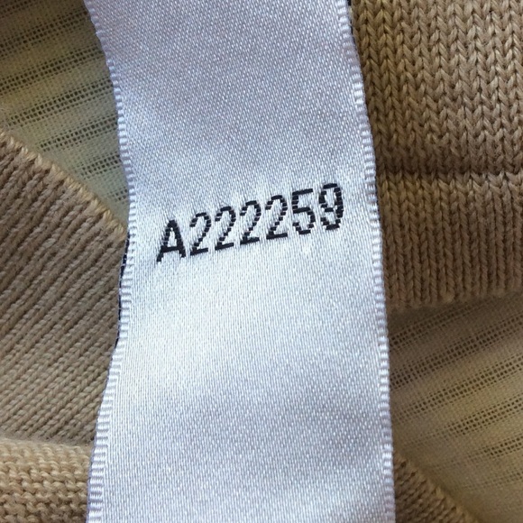 Linea Louis Dell Olio Knit Dress Gold Beaded Neck Short Sleeves - Picture 11 of 11